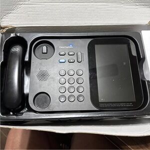 Clear Captions‎ Blue Hearing Impaired Call Captioning Phone W/Power Adapter Nice